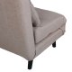 VENTURE DESIGN Vicky sovesofa, dobbel - brun polyester og svart stl (190x120)