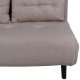 VENTURE DESIGN Vicky sovesofa, dobbel - brun polyester og svart stl (190x120)