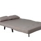VENTURE DESIGN Vicky sovesofa, dobbel - brun polyester og svart stl (190x120)