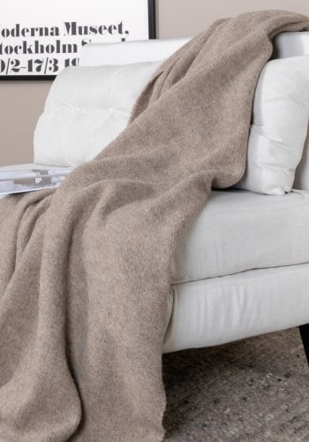 VENTURE DESIGN Vicky sovesofa, dobbelt - beige polyester og sort stl (190x120)