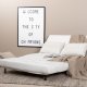 VENTURE DESIGN Vicky sovesofa, dobbelt - beige polyester og sort stl (190x120)