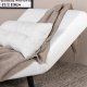 VENTURE DESIGN Vicky sovesofa, dobbelt - beige polyester og sort stl (190x120)