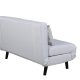 VENTURE DESIGN Vicky sovesofa, dobbelt - beige polyester og sort stl (190x120)