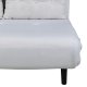 VENTURE DESIGN Vicky sovesofa, dobbelt - beige polyester og sort stl (190x120)