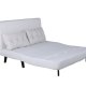 VENTURE DESIGN Vicky sovesofa, dobbelt - beige polyester og sort stl (190x120)