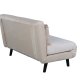 VENTURE DESIGN Vicky sovesofa, dobbel - beige flyel og svart stl (190x120)