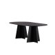 VENTURE DESIGN Bootcut spisebord, ovalt - svart finer (230x115)