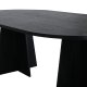 VENTURE DESIGN Bootcut spisebord, ovalt - svart finer (230x115)