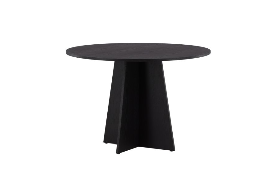 VENTURE DESIGN Bootcut spisebord, rundt - svart finer (110)
