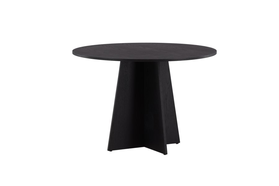 VENTURE DESIGN Bootcut spisebord, rundt - svart finer (110)
