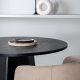 VENTURE DESIGN Bootcut spisebord, rundt - svart finer (110)