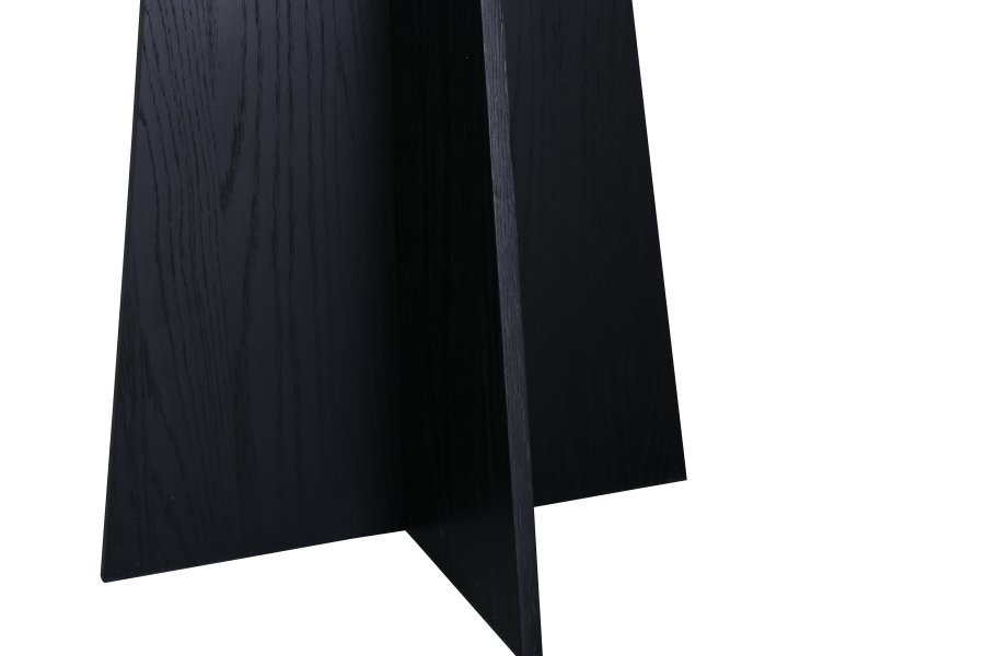 VENTURE DESIGN Bootcut spisebord, rundt - svart finer (110)