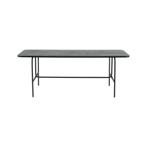 VENTURE DESIGN Uno matbord, rektangulärt - svart faner och svart stl (200x90)