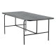 VENTURE DESIGN Uno spisebord, rektangulrt - svart finer og sort stl (200x90)