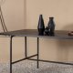 VENTURE DESIGN Uno spisebord, rektangulrt - svart finer og sort stl (200x90)