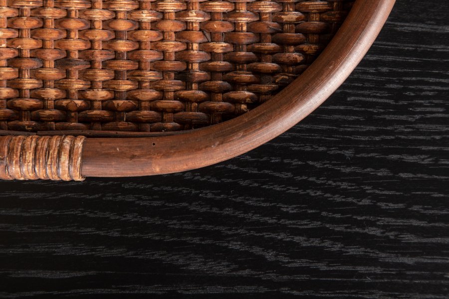 VENTURE DESIGN Uno spisebord, rektangulrt - svart finer og sort stl (200x90)