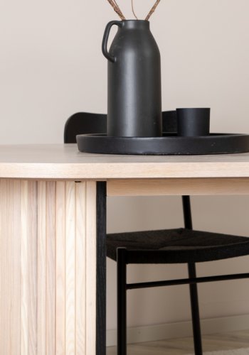 VENTURE DESIGN Bianca spisebord, ovalt - hvitkalket finer (200x90)