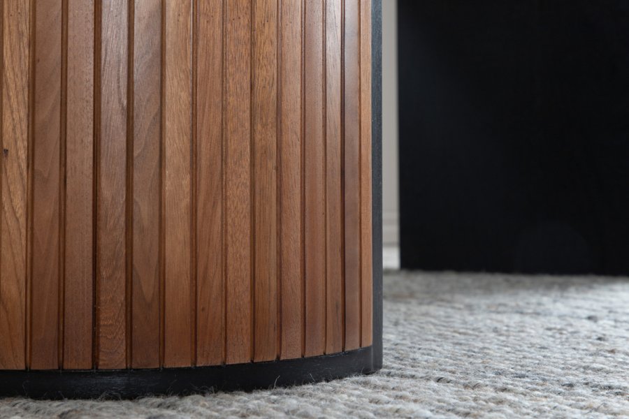 VENTURE DESIGN Bianca Esstisch, oval – Walnussfurnier (200x90)