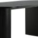 VENTURE DESIGN Bianca spisebord, ovalt - svart finer (200x90)