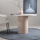 VENTURE DESIGN Bianca spisebord, rundt - hvitkalket finer (110)
