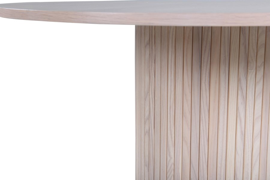 VENTURE DESIGN Bianca spisebord, rundt - hvitkalket finer (110)