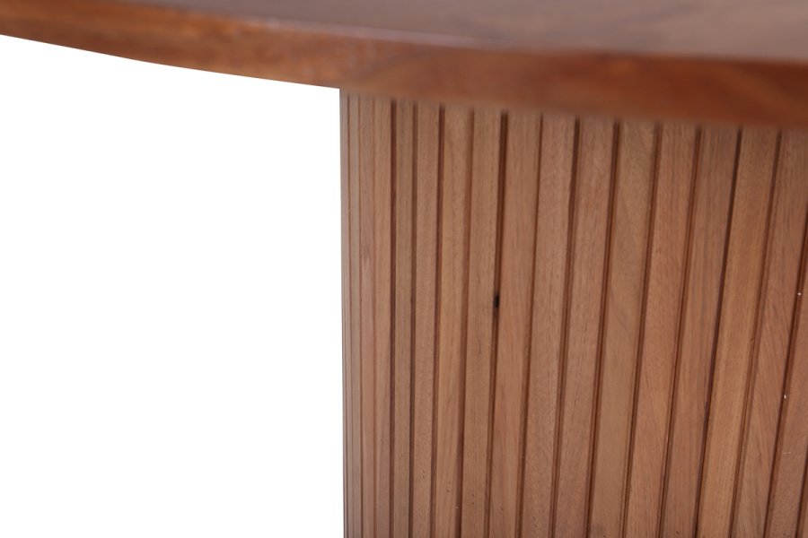 VENTURE DESIGN Bianca spisebord, rundt - valnttfarget finer (110)