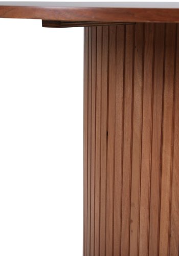 VENTURE DESIGN Bianca spisebord, rundt - valnttfarget finer (110)