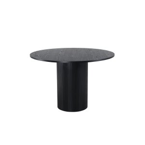 VENTURE DESIGN Bianca matbord, runt - svart faner (110)