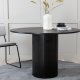 VENTURE DESIGN Bianca spisebord, rundt - svart finer (110)