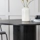 VENTURE DESIGN Bianca spisebord, rundt - svart finer (110)