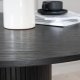 VENTURE DESIGN Bianca spisebord, rundt - svart finer (110)