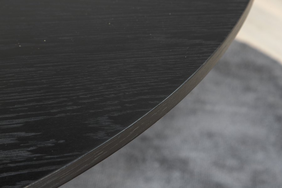 VENTURE DESIGN Bianca spisebord, rundt - svart finer (110)