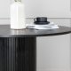 VENTURE DESIGN Bianca spisebord, rundt - svart finer (110)