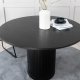 VENTURE DESIGN Bianca spisebord, rundt - svart finer (110)