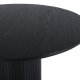 VENTURE DESIGN Bianca spisebord, rundt - svart finer (110)