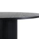VENTURE DESIGN Bianca spisebord, rundt - svart finer (110)