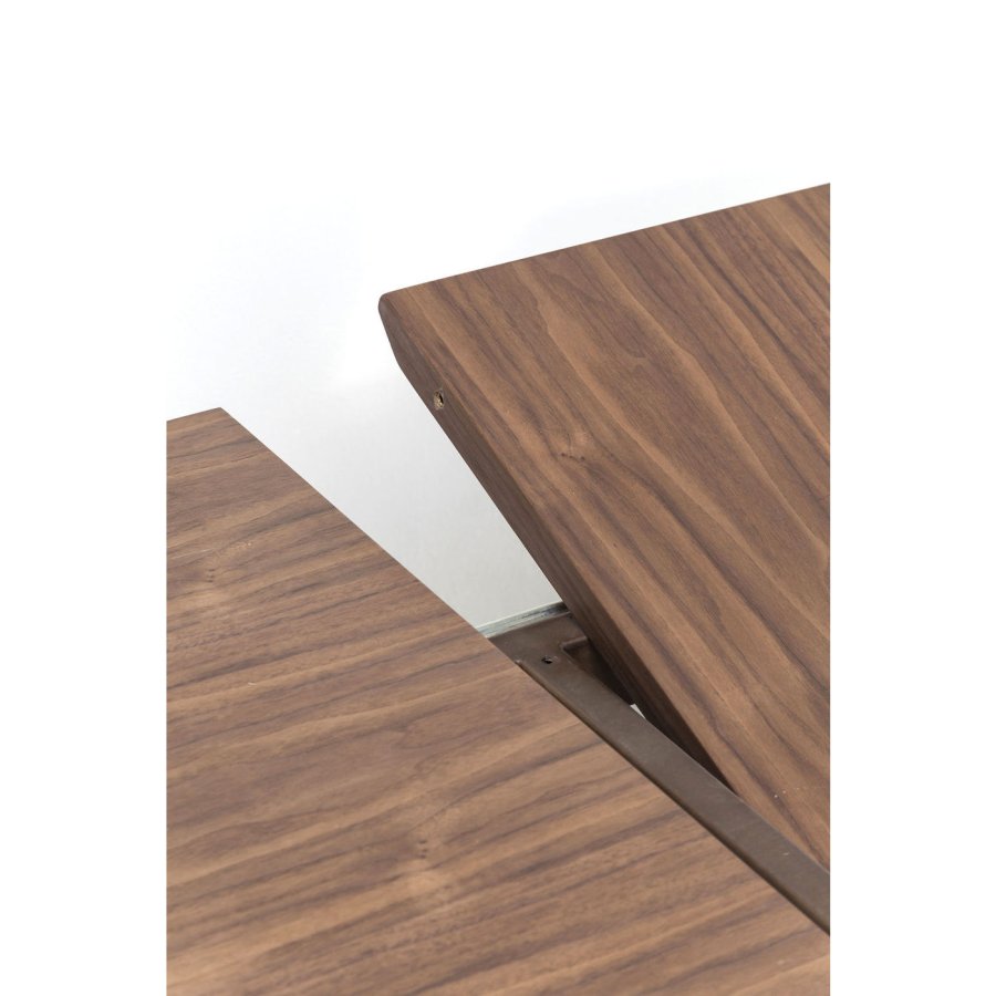 KARE DESIGN Extension Benvenuto ovalt spisebord - valnttfinish, med sommerfugltopp (200(50)x110)