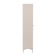 VENTURE DESIGN Piring vitrineskap, m. 2 drer og 3 hyller - glass og beige stl (H:190)