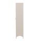 VENTURE DESIGN Piring vitrineskap, m. 2 drer og 3 hyller - glass og beige stl (H:190)