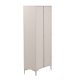 VENTURE DESIGN Piring vitrineskap, m. 2 drer og 3 hyller - glass og beige stl (H:190)