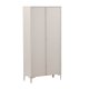 VENTURE DESIGN Piring vitrineskap, m. 2 drer og 3 hyller - glass og beige stl (H:190)