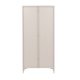 VENTURE DESIGN Piring vitrineskap, m. 2 drer og 3 hyller - glass og beige stl (H:190)