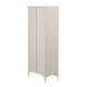 VENTURE DESIGN Piring vitrineskap, m. 2 drer og 3 hyller - glass og beige stl (H:190)