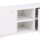 VENTURE DESIGN Piring TV-bord, m. 2 drer og 3 hyller - hvitt stl (120x40)