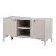 VENTURE DESIGN Piring TV-bord, m. 2 drer og 3 hyller - beige stl (120x40)