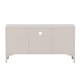 VENTURE DESIGN Piring TV-bord, m. 2 drer og 3 hyller - beige stl (120x40)