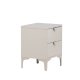 VENTURE DESIGN Piring nattbord, m. 2 skuffer - beige stl (45x40)
