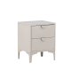 VENTURE DESIGN Piring nattbord, m. 2 skuffer - beige stl (45x40)