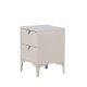 VENTURE DESIGN Piring nattbord, m. 2 skuffer - beige stl (45x40)