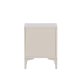 VENTURE DESIGN Piring nattbord, m. 2 skuffer - beige stl (45x40)
